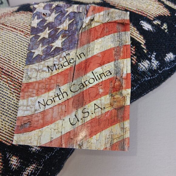 Manual Woodworkers and Weavers Yellow Butterfly Pillow Tapestry Jacquard - Picture 6 of 7